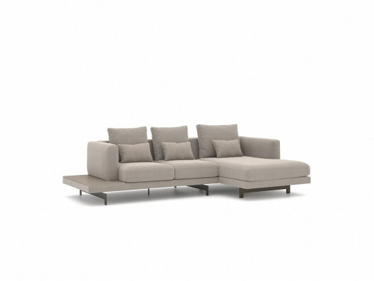 Designer Grau Sofa Couch L-Form Modern Ecksofa Polstermöbel Wohnzimmer