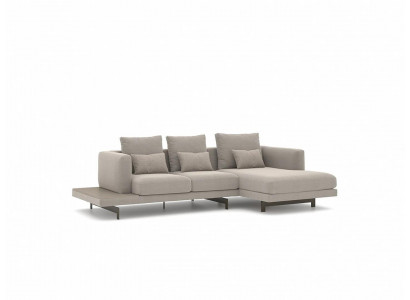 Designer Grau Sofa Couch L-Form Modern Ecksofa Polstermöbel Wohnzimmer