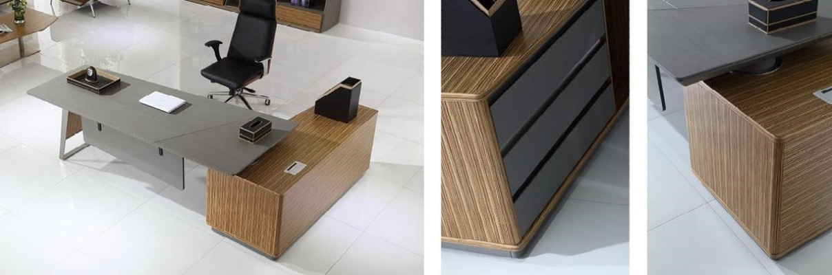 Moderne Büro Zimmer Set Office Einrichtung Komplett Deko Set Möbel Tisch
