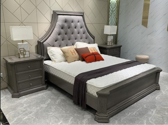 Schlafzimmer Ehebett Design Doppelbett Chesterfield Bett Polster Betten Möbel
