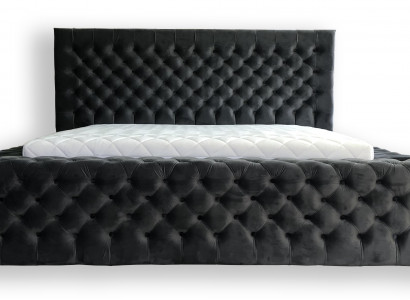 Chesterfield Betten modernes Hotelbett Doppelbett Neu Modernes King Size Bett