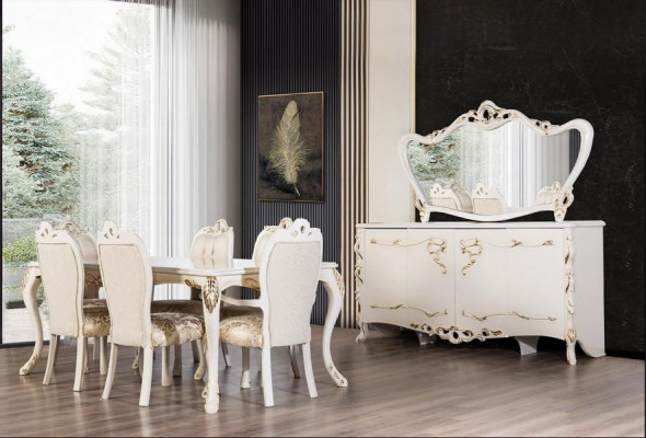 Esszimmer Set Tisch + 4 Stühle Esszimmerstuhl Sets Tische Gruppe Garnitur 5 tlg.