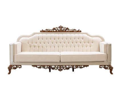 Sofa 3 Sitzer Chesterfield Dreisitzer Sofas Luxus Wohnzimmer Barock Stil Couch Neu