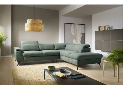 Wohnzimmer L-Form Modern Grün Design Sofas Neu Ecksofa Polsterung