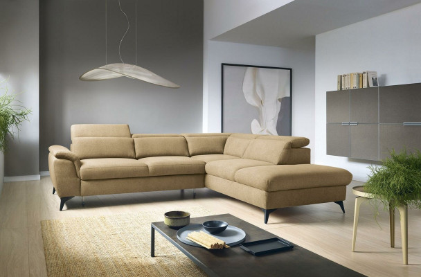 Wohnzimmer L-Form Modern Grün Design Sofas Neu Ecksofa Polsterung