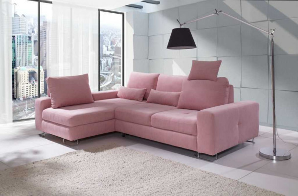 Ecksofa Wohnlandschaft Polster mit Bettfunktion Sofa Ecksofa Couch Ecke Garnitur