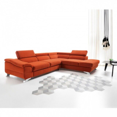 Schlafsofa Funktions Sofa Polster Wohnzimmer Ecksofa Textl Sitz Garnitur