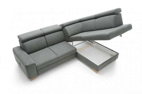 Modernes Ecksofa Stoffpolsterung Schlafsofa Sofa Bestellung Polster