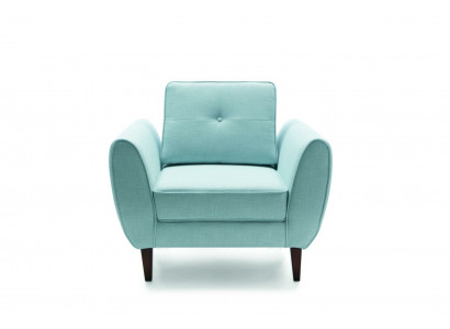 Design Chesterfield Stoff Couch Sessel 1 Sitzer Polster Sofas Lounge Club 