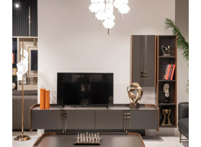 Wohnwänd tv Wand Holz Modern Regal Wohnzimmer Möbel Schrank rtv Mit Wandschrank