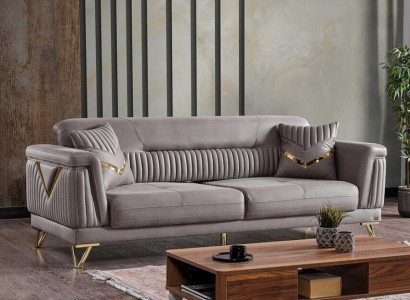 Sofa Couch Polster 3 Sitzer Textil Sofas Couchen Wohnzimmer Luxus Sofa 3er 