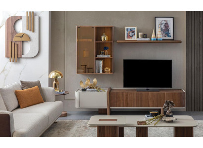 Wohnwand Designer Wohnzimmermöbel Wandschrank Neu Wand Regal