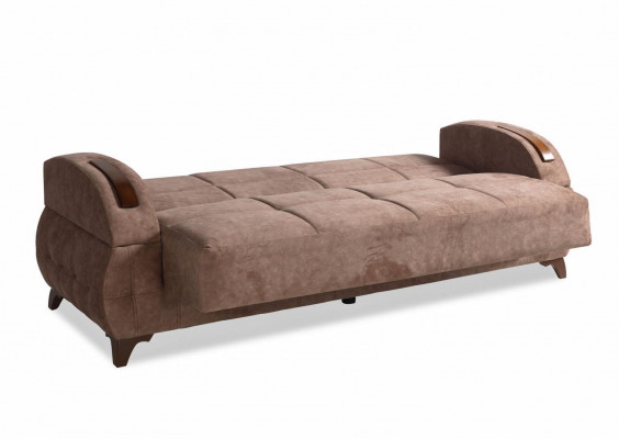 Designer Sofagarnitur 3+2+1+1 Sitzer Couch Polster Sitzpolster Braun Set