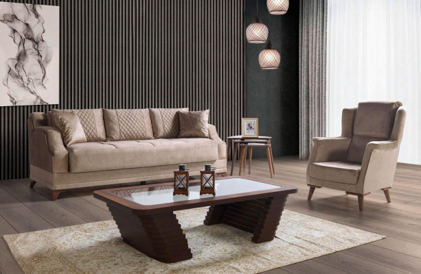 Sofagarnitur 3+1 Sitzer Sessel Garnitur Modern Relax Sessel Möbel Neu Luxus Eu