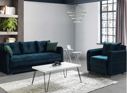 Sofagarnitur 3+1 Sitzer Sessel Garnitur Modern Relax Sessel Möbel Luxus