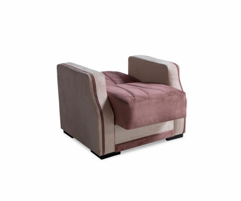 Sofagarnitur 3+1 Sitzer Textil Holz Sofa 3 Sitzer Modern Sessel Komplett Set Neu 3