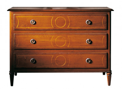 Italienische Möbel Hochschrank mit Schubladen Anrichte Kommoden Holz Neu Kommode Neu