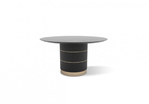 Tische Runder Esstisch Luxus Esszimmer Möbel Designer Tisch Metallfuß