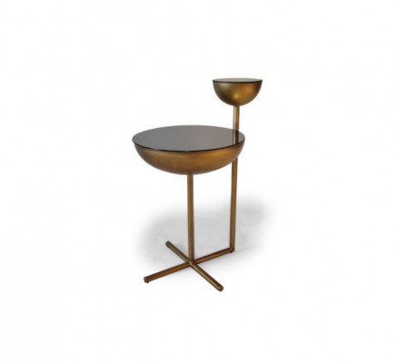 Moderner Beistelltisch Mit Glasplatte Designer Runder Couchtisch Stil