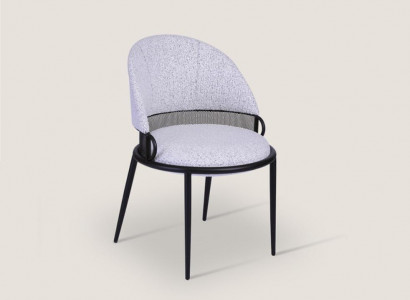 Weißer Esszimmerstuhl Luxus Stühle Polster Einsitzer Textil Stil Möbel