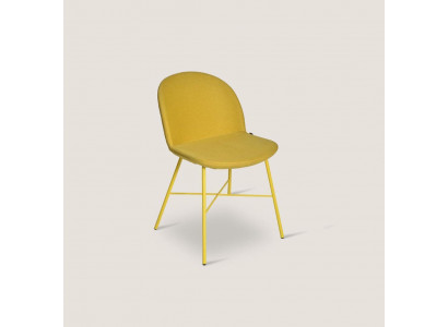 Gelber Designer Esszimmer Stuhl Wohnzimmer Möbel Armlehnen Lux Stühle