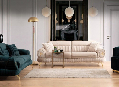Wohnzimmer Polstermöbel Textil Sofagarnitur 331 Sitzer Modernes Sofa