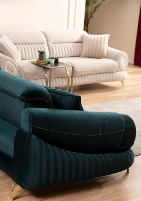 Wohnzimmer Polstermöbel Textil Sofagarnitur 331 Sitzer Modernes Sofa