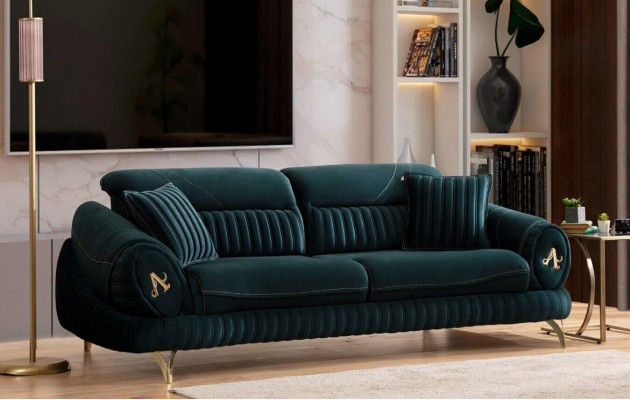 Wohnzimmer Polstermöbel Textil Sofagarnitur 331 Sitzer Modernes Sofa