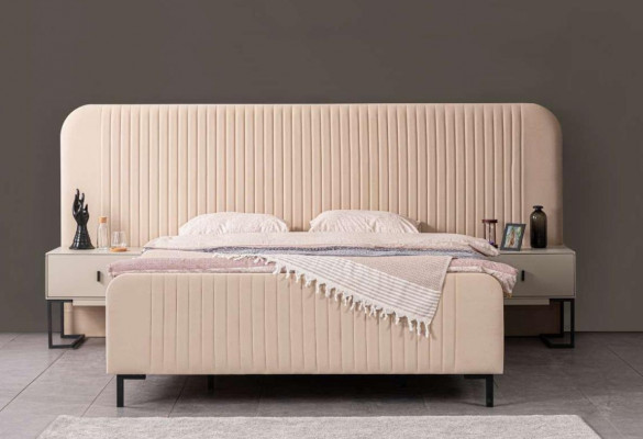 Schlafzimmer Set Bett 2x Nachttische Schminktisch Designer Möbel 5tlg.