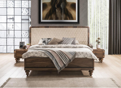 Schlafzimmer Möbel Luxus Designer Bett 2x Nachttischer Doppelbett 3tlg