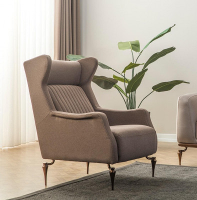 Beige Chesterfield Wohnzimmer Sofagarnitur 3+1 Sitzer Luxus Couch Neu