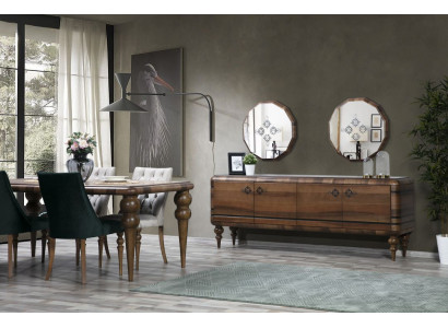 Klassisches Braunes Sideboard Designer Luxus Holz Möbel Kommode Möbel