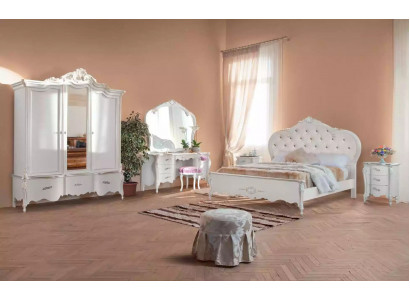 Komplettes Schlafzimmermöbel-Set Weiße Klassische Möbel-Set 8tlg neu