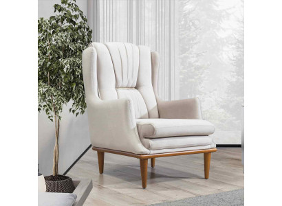 Hochwertiger Sessel Moderner weißer Luxussessel für Wohnzimmer Neu