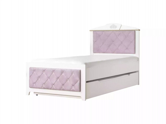 Komplete Jugendbett Kindermöbel Kinderzimmer Bett Holz Rosa Set 8tlg