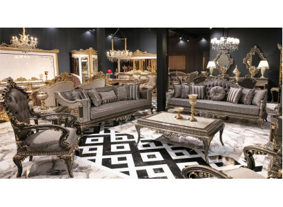 Luxus Chesterfield Klassische Couchgarnitur 3+3+1 Sitzer Stlvolle Sofas Sofa