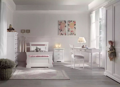 Set Bett Kleiderschrank Schreibtisch 4tlg. Komplett Jugendzimmer Neu