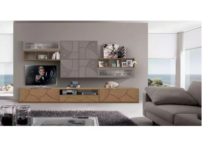 Design Wandschrank Regal Wohnzimmer Holz Schränke Wand Regale Italy Neu
