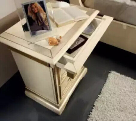 Bett 2x Nachttische 3tlg. Schlafzimmer Set Designer Luxus Komplett Sets