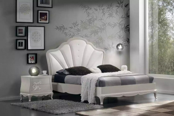 Luxus Schlafzimmer Set 5tlg. Bett 2x Nachttische Kommode Designer Möbel