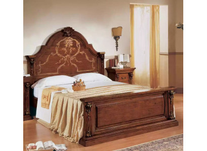 Schlafzimmer Bett Holz 160x200 Betten Braun Doppelbett Möbel