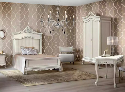 Schlafzimmer Set Stil Modern Bett Nachttisch Schreibtisch Möbel 4tlg.