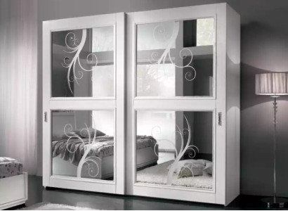 Schlafzimmer Möbel Italien Holzschrank Echtholz Kleiderschrank Weiß Neu