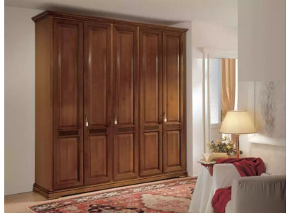Klassischer Kleiderschrank Möbel Schränke Schlafzimmer Design Braun Neu
