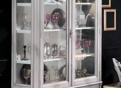 Holz Vitrine weiß Sideboard Design Schränke Italienische Möbel Schrank