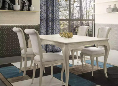 Esszimmer Tisch Esstisch 4x Stuhl Garnitur Tische Stühle Set 5tlg Möbel