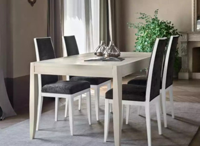 Modern Esszimmer Set Tisch Klassische Stuhlgruppe 4x Stühle 5tlg. Set Sitzgruppe