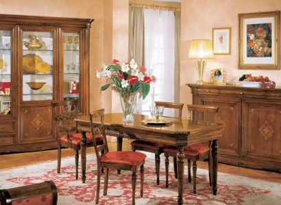 Esstisch 4x Stühle Garnitur Essgruppe Sideboard Tisch Set Esstisch 7tlg