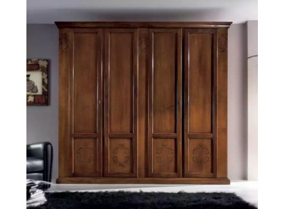 Schlafzimmer Schrank Kleiderschrank Schränke Holzschrank Design Braun