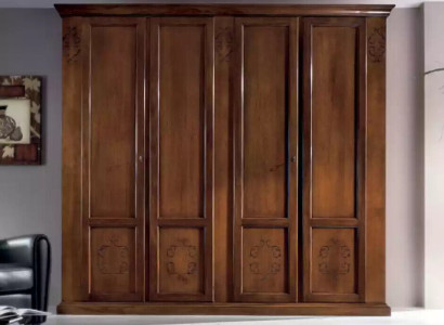 Schlafzimmer Schrank Kleiderschrank Schränke Holzschrank Design Braun